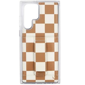 Walli Cases Chestnut Checks by Our Faux Farmhouse Phone Case with Wallet and Finger Strap - 1 of 4