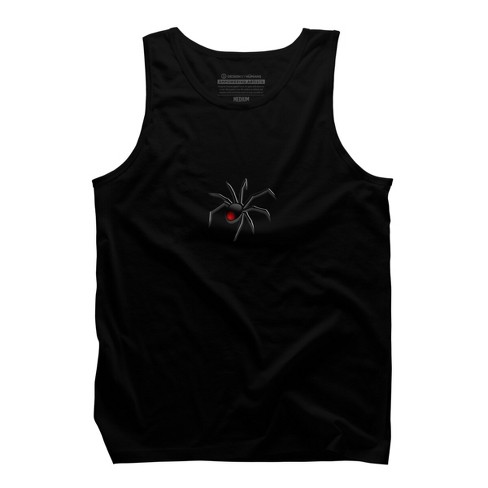 Men's Design By Humans Halloween spider tshirt By bambino Tank Top - image 1 of 4