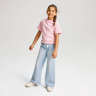 Детские Cat & Jack Girls' Oversized Short Sleeve Graphic Jersey T-Shirt - Cat & Jack™ Pink L — фото 4