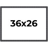 PosterPalooza | Linear Black Picture Frame - UV Acrylic, Backing Board, Hanging Hardware Included - 2 of 4