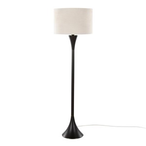 LumiSource Lenuxe 65" Floor Lamp: Oil Rubbed Bronze, Hourglass Design, UL Listed - 1 of 4