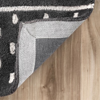 Charcoal Stripe 8' x 10' Hand-Tufted Wool Area Rug