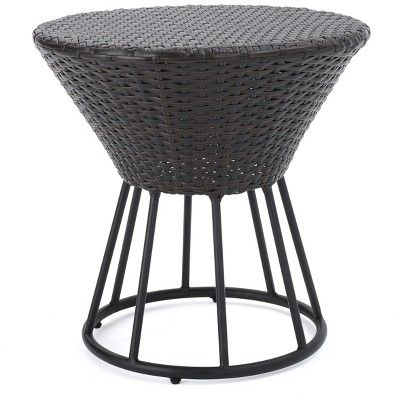 target wicker side table