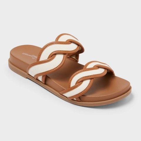 Женские сандалии Universal Thread Women's Eloise Sandals with Memory Foam Insole - Universal Thread™ Cognac 7.5