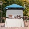 EAGLE PEAK 8x8ft Pop Up Canopy with Sidewall, 8x8 Base 6x6 Top - 2 of 4