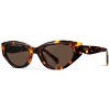 WMP Eyewear Womens Polarized Narrow Cat-Eye Sunglasses, Oval Acetate Frame, Hand-Polished - 2 of 4