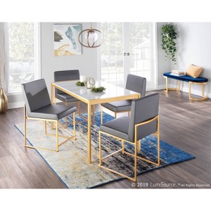 Set of 2 High Back Fuji Contemporary Dining Chairs - LumiSource - 1 of 4