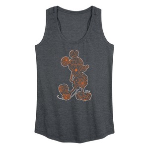 Women's - Disney - Mickey Silhouette Graphic Racerback Tank - 1 of 4