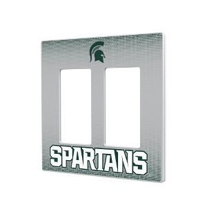 NCAA Big Ten Universities Linen Hidden-Screw Light Switch Plate for Double Rocker - 1 of 4