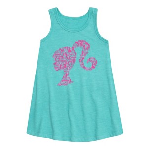 - Barbie - Individual Classic Icons Create Silhouette Graphic Sleeveless Aline Dress - 1 of 2