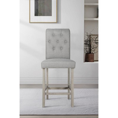 Home Design Dothan Counter Height Dining Chair (Set of 4), Antique Gray