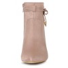 Allegra K Women's Pointed Toe Block Heel Zipper Ankle Boots - 3 of 4