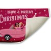 Stupell Industries Midcentury Pink Christmas Printed Plush Bath Mat And Bath Rug, Design By Darlene Seale, 18"X30" - 2 of 4