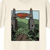 Jurassic Park Open Gate Crew Neck Short Sleeve Natural Men's T-shirt - image 2 of 3