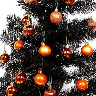 4CM Christmas Ball Ornament Set with 34 Pcs for Holiday Wedding Christmas Decor