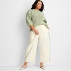 Women's Mid-Rise Barrel Leg Track Pants - Future Collective - 3 of 3