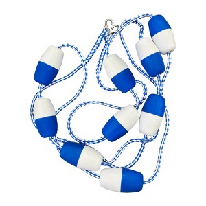 Poolzilla Swimming Pool Safety Rope and Float Kit with Stainless Steel Hooks - 1 of 4