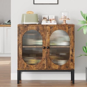 coucheta Modern Buffet Storage Cabinet with 2 Doors, Coffee Bar Cabinet with Adjustable Shelves, for Kitchen Room, Dining, Living Room - 1 of 4