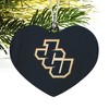 John Carroll University Primary Logo Heart Love Wood Christmas Tree Holiday Ornament - 2 of 3