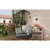 CAVINAS Outdoor Swing Chairs with UV Resistant Cushion and Hanging Basket,Porch Swing for Patio Porch,Balcony - 2 of 4