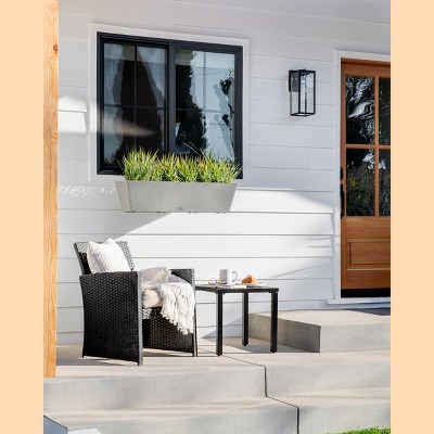 Gray 36" Recycled Plastic Railing Planter