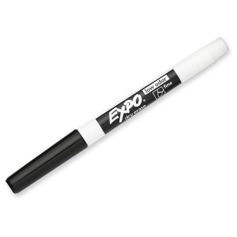 Expo 10pk Dry Erase Markers Fine Tip Black, 2 of 7