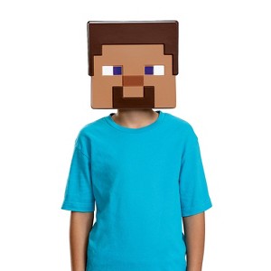 Disguise Minecraft Steve 3D Paper Costume Mask - Brown - 1 of 1