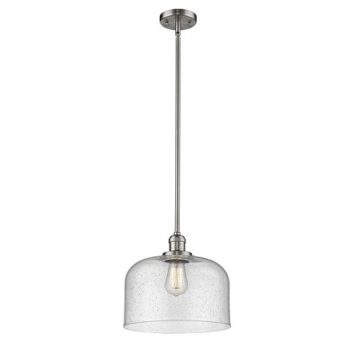 Franklin Restoration - 1 Light Bell Mini Pendant In IndustrialStyle-13 Inches Tall and 12 Inches Wide
