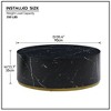 NicBex Modern 15.75" Round Coffee Table with Solid Frame for Living Room and Office - 2 of 4