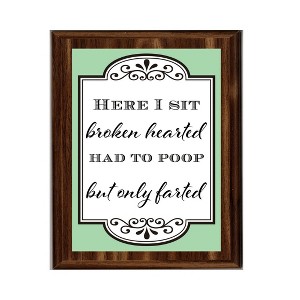 LEMONSODA Bathroom Plaques (Broken Hearted, White) - 1 of 1