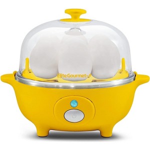 Elite Cuisine Easy Egg Cooker, 7 Eggs, Yellow - 1 of 1