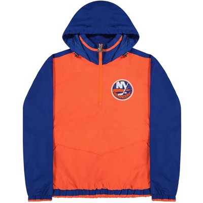 STARTER Mens New York Islanders Jacket, Orange, Large