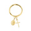 Ross-Simons Italian 14kt Yellow Gold Religious Charm Ring - 4 of 4