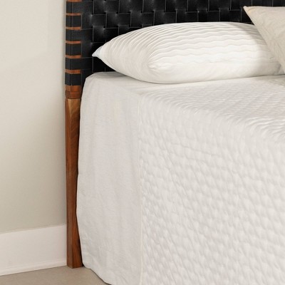 Bohemian Queen Acacia Wood and Woven Leather Headboard