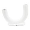 Sagebrook Home Ceramic U-Shaped Decorative Vase - Contemporary Abstract Style Vase - Unique Artistic Decor for Home or Office - 2 of 4