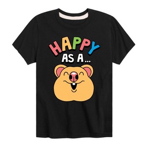 Boys' - Instant Message - Happy As A Quokka Short Sleeve Graphic T-Shirt - 1 of 4