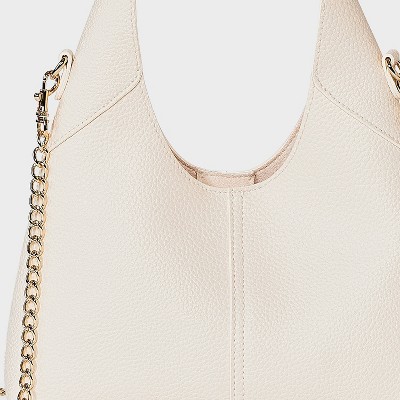 Mini Slouchy Chain Handbag - Universal Thread Off-white - image 5