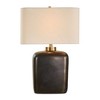 Uttermost Quentin Table Lamp-Vintage Inspired Bronze with Crackled Detailing - 4 of 4