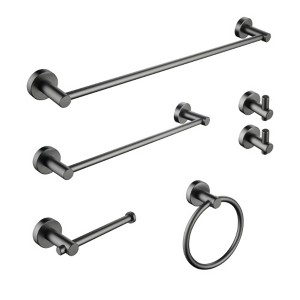 Set of 6 Wall-Mounted Towel Racks - 1 of 4