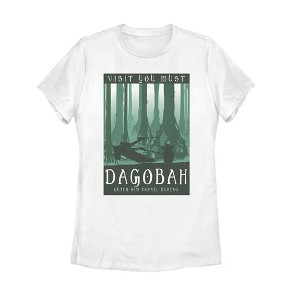Women's Star Wars Visit Dagobah Travel Poster T-Shirt - 1 of 4