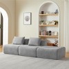 Dolonm 107.50 "Large-sized Compression Boneless Sofa , Modular sofa Chenille Fabric, No Assemble, 3 Seats, Space Saving, Bedroom Living Room - 3 of 4