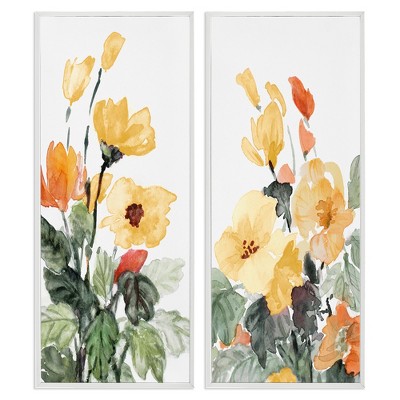 Stupell Industries Yellow Spring Flowers, 10" x 24"