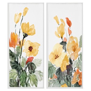 Stupell Industries Yellow Spring Flowers, 10" x 24" - 1 of 4