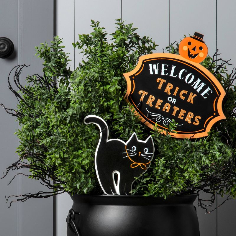 Black Cat Halloween Decorative Yard Stake - Hyde &#38; EEK! Boutique&#8482;, 3 of 5