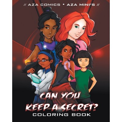 Aza Comics Can You Keep A Secret? Coloring Book - (Aza Mini's) by  Truesdale Kimberly (Paperback)
