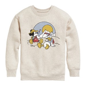 Boys' - Disney - Mickey & Friends Graphic Long Sleeve Fleece Sweatshirt - 1 of 4