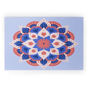 Angela Minca Modern floral mandala Welcome Mat - Deny Designs - 1 of 3