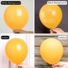 PartyWoo Balloons Mustard Yellow Fall Color Orange Yellow 36 18 12 10 5 Inch 100 pcs - 3 of 4