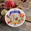 Artistic New York State Themes and Landmarks Christmas Ornament| OrnamentallyYou - 4 of 4