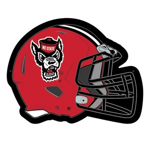 Evergreen Ultra-Thin Edgelight LED Wall Decor, Helmet, North Carolina State University- 19.5 x 15 Inches Made In USA - 1 of 4